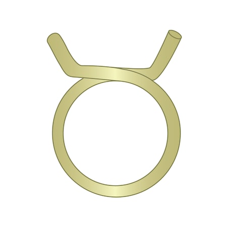 Rotor Clip Hose Clamp 3/8 Sng Wire ZY HCR1-006